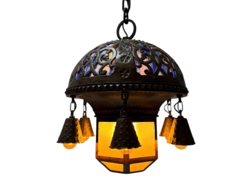 Vienna Secession Art Nouveau Chandelier Austria, 1900s